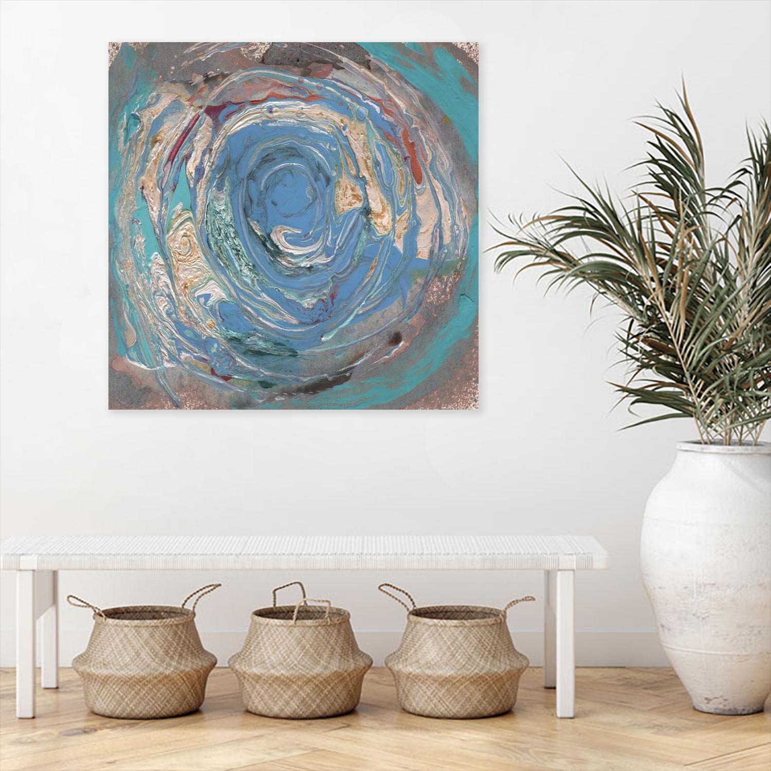 Space Oddity I by Alicia Ludwig on GIANT ART - blue abstract