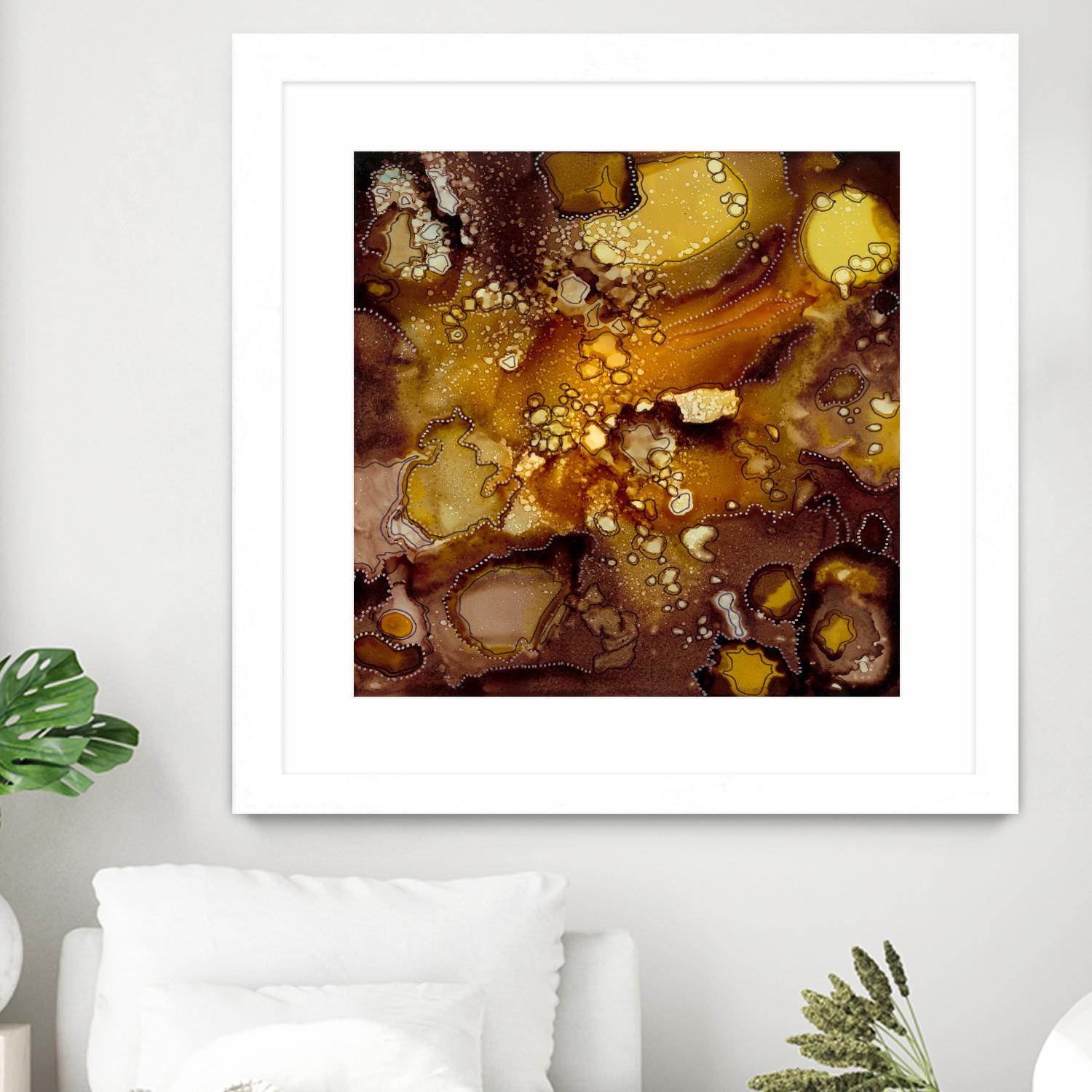 Chestnut Illumination II by Regina Moore on GIANT ART - brown abstract