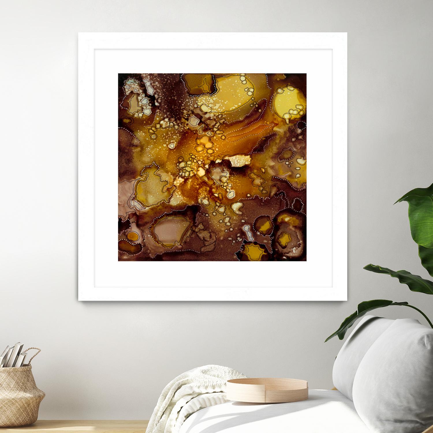Chestnut Illumination II by Regina Moore on GIANT ART - brown abstract
