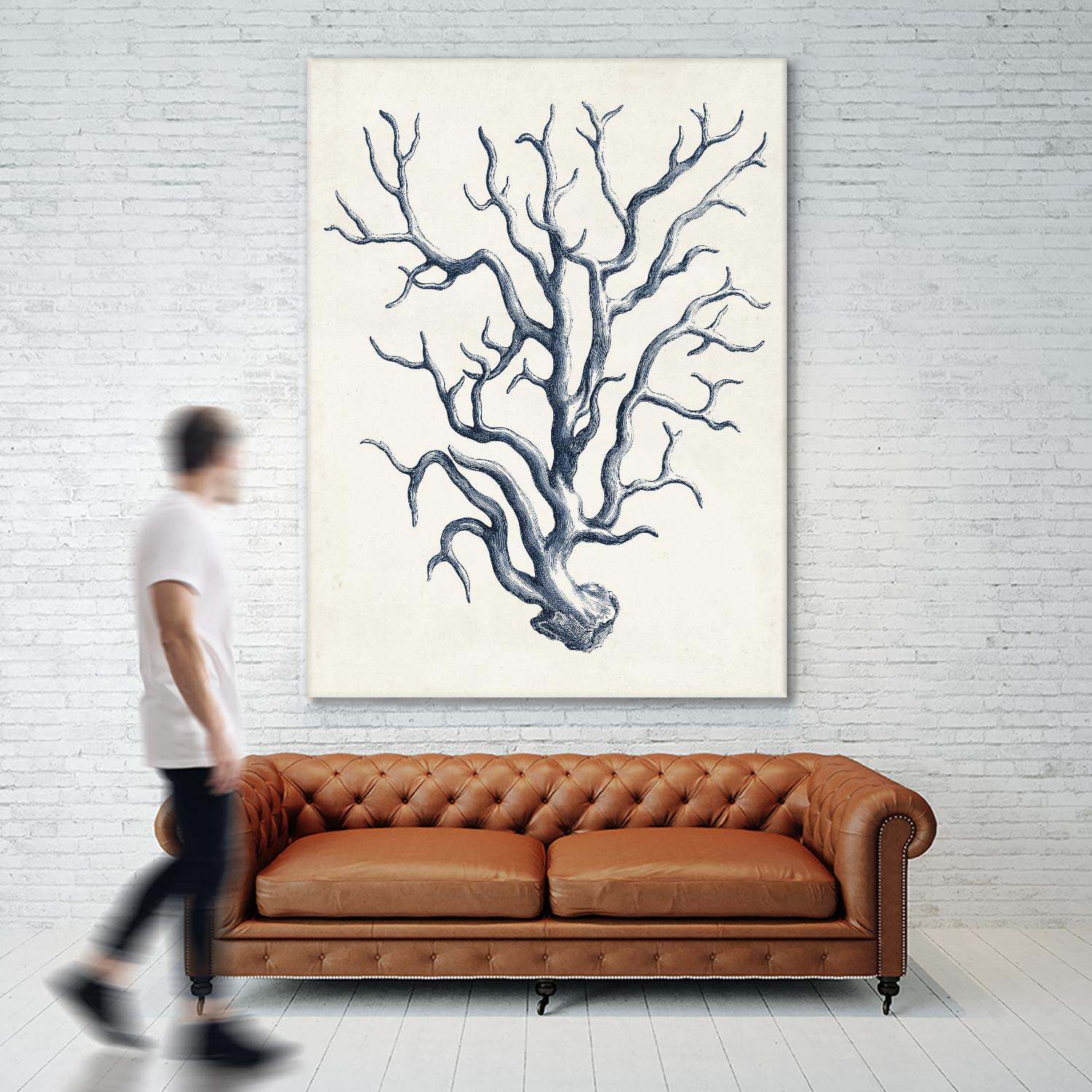 Coastal Collection in Indigo IV by Vision Studio on GIANT ART - blue tropical