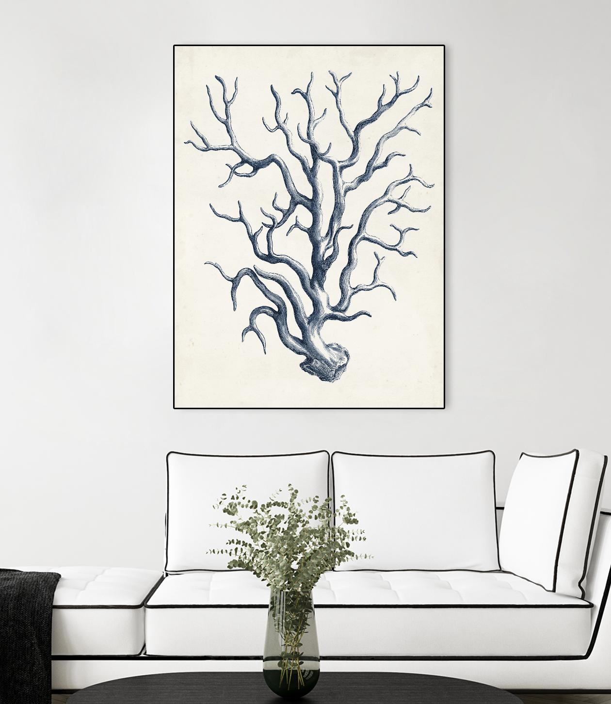 Coastal Collection in Indigo IV by Vision Studio on GIANT ART - blue tropical