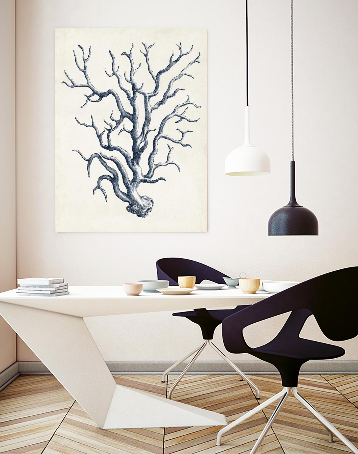Coastal Collection in Indigo IV by Vision Studio on GIANT ART - blue tropical