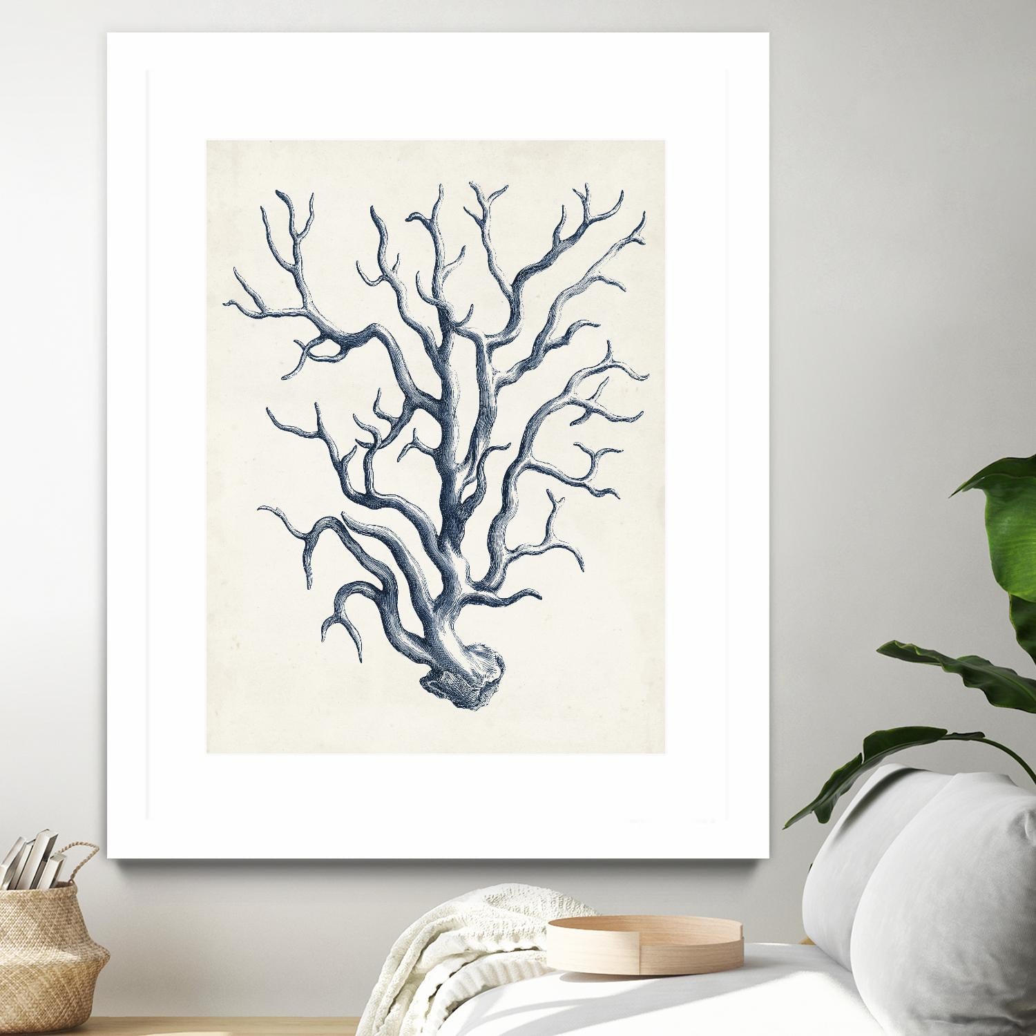 Coastal Collection in Indigo IV by Vision Studio on GIANT ART - blue tropical