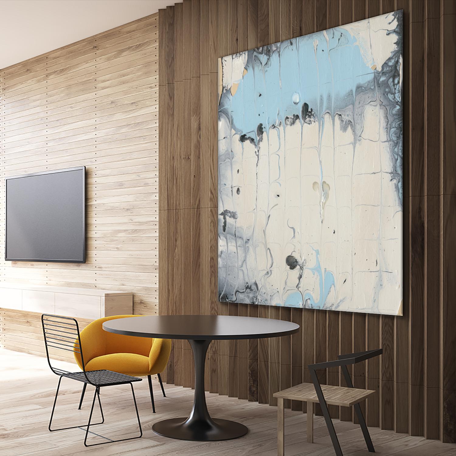 Rainmaker I by Alicia Ludwig on GIANT ART - blue abstract