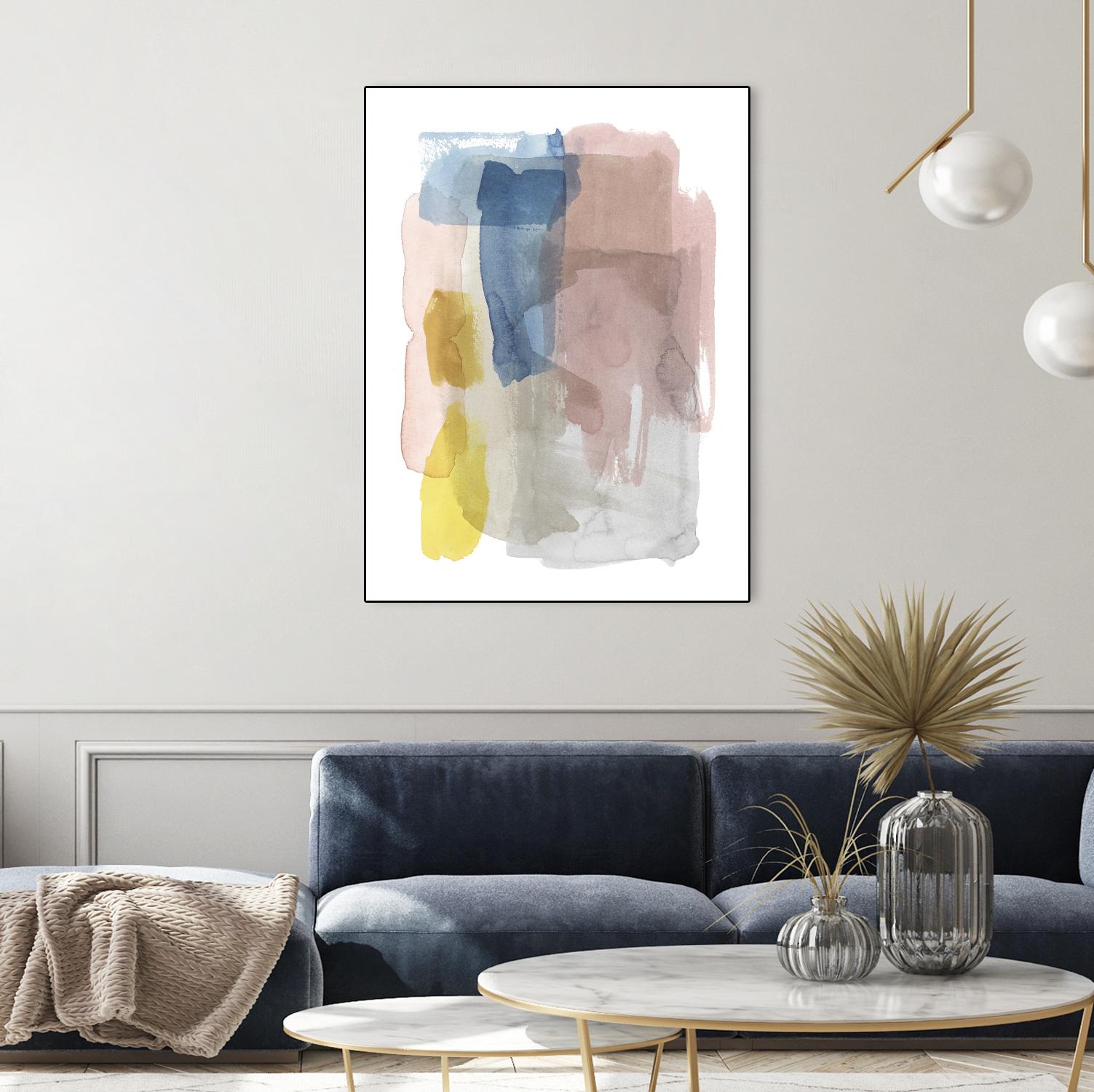 Puddle Pastel I by Grace Popp on GIANT ART - pastels abstract