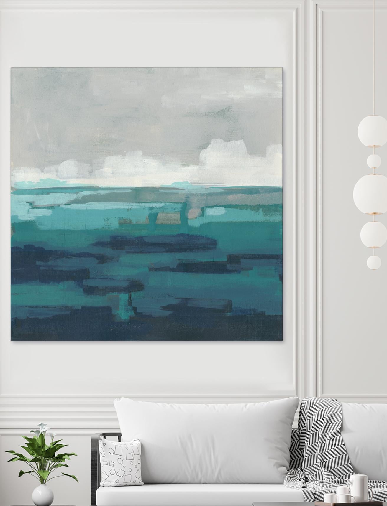 Sea Foam Vista I by June Erica Vess on GIANT ART - green sea scene