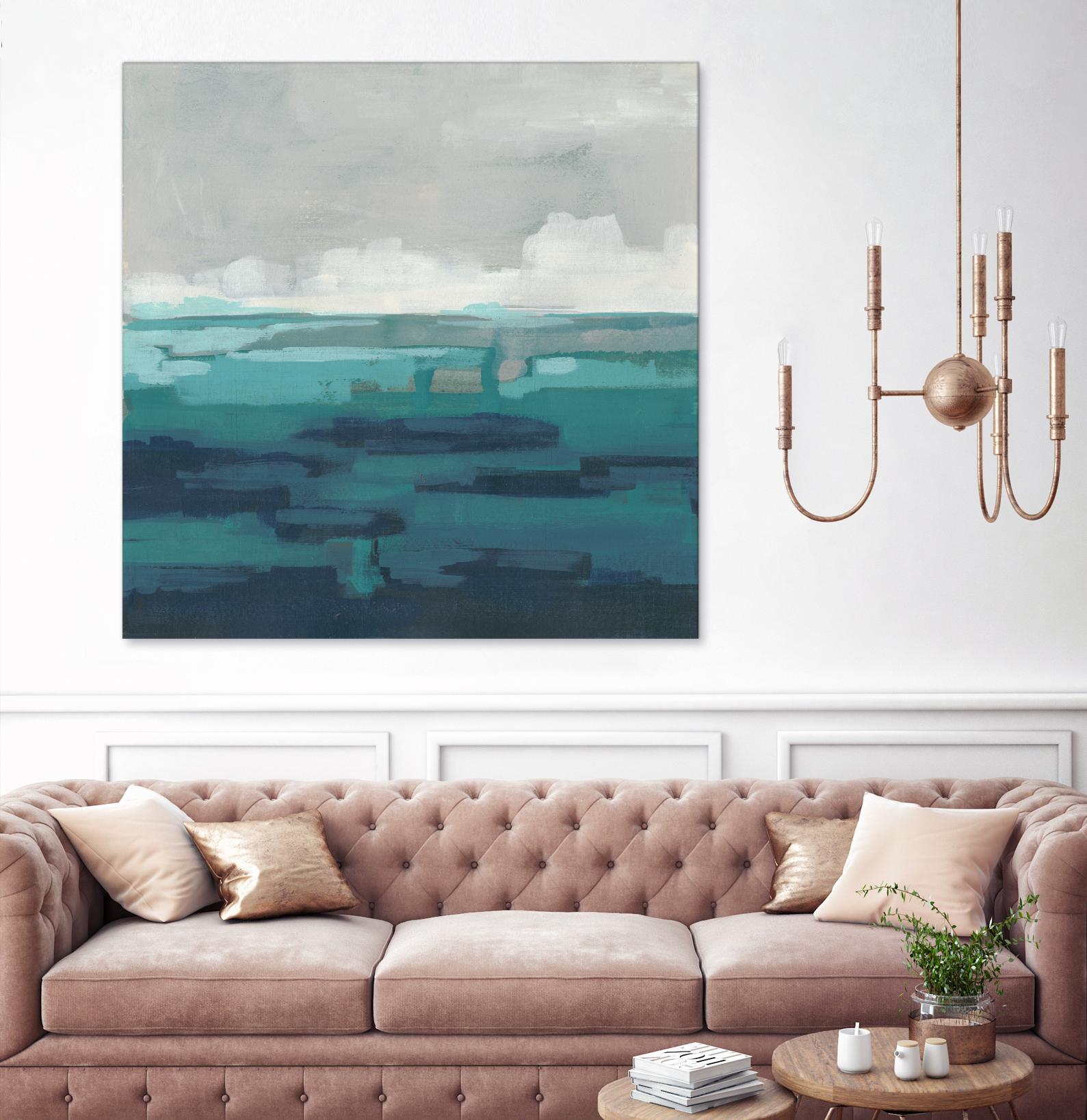 Sea Foam Vista I by June Erica Vess on GIANT ART - green sea scene