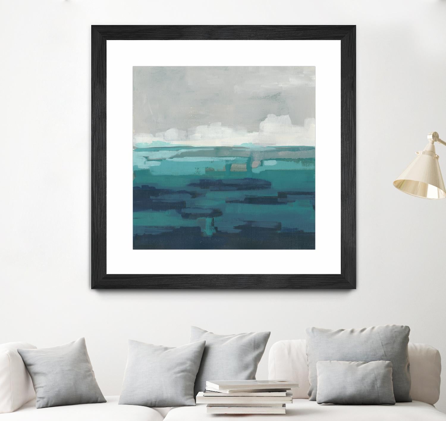 Sea Foam Vista I by June Erica Vess on GIANT ART - green sea scene