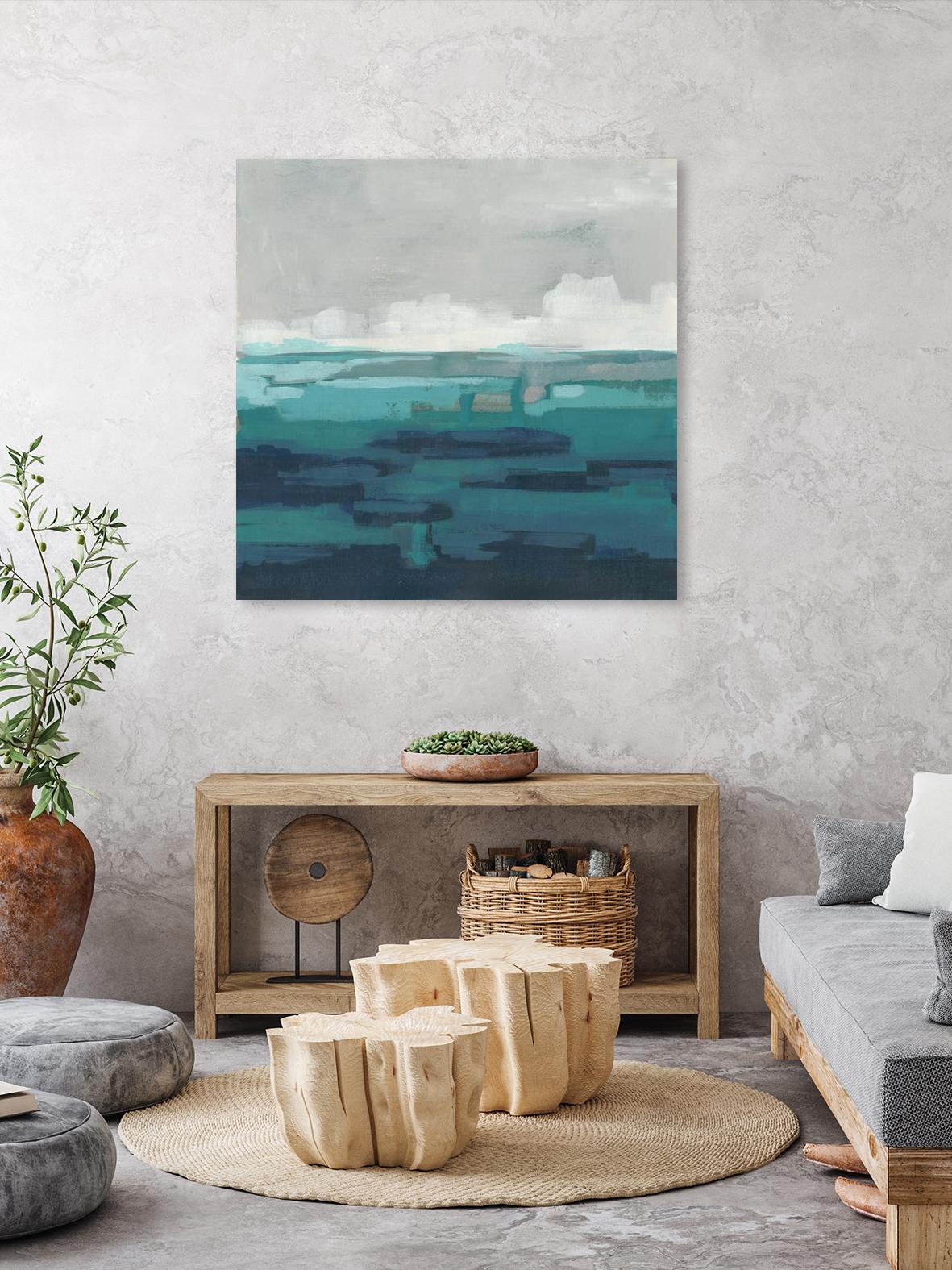 Sea Foam Vista I by June Erica Vess on GIANT ART - green sea scene