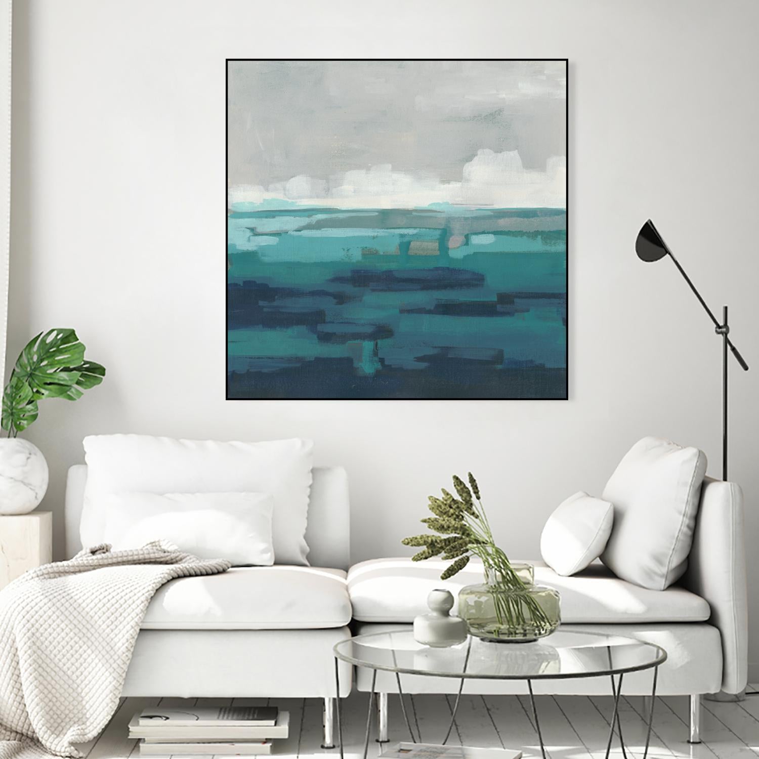 Sea Foam Vista I by June Erica Vess on GIANT ART - green sea scene