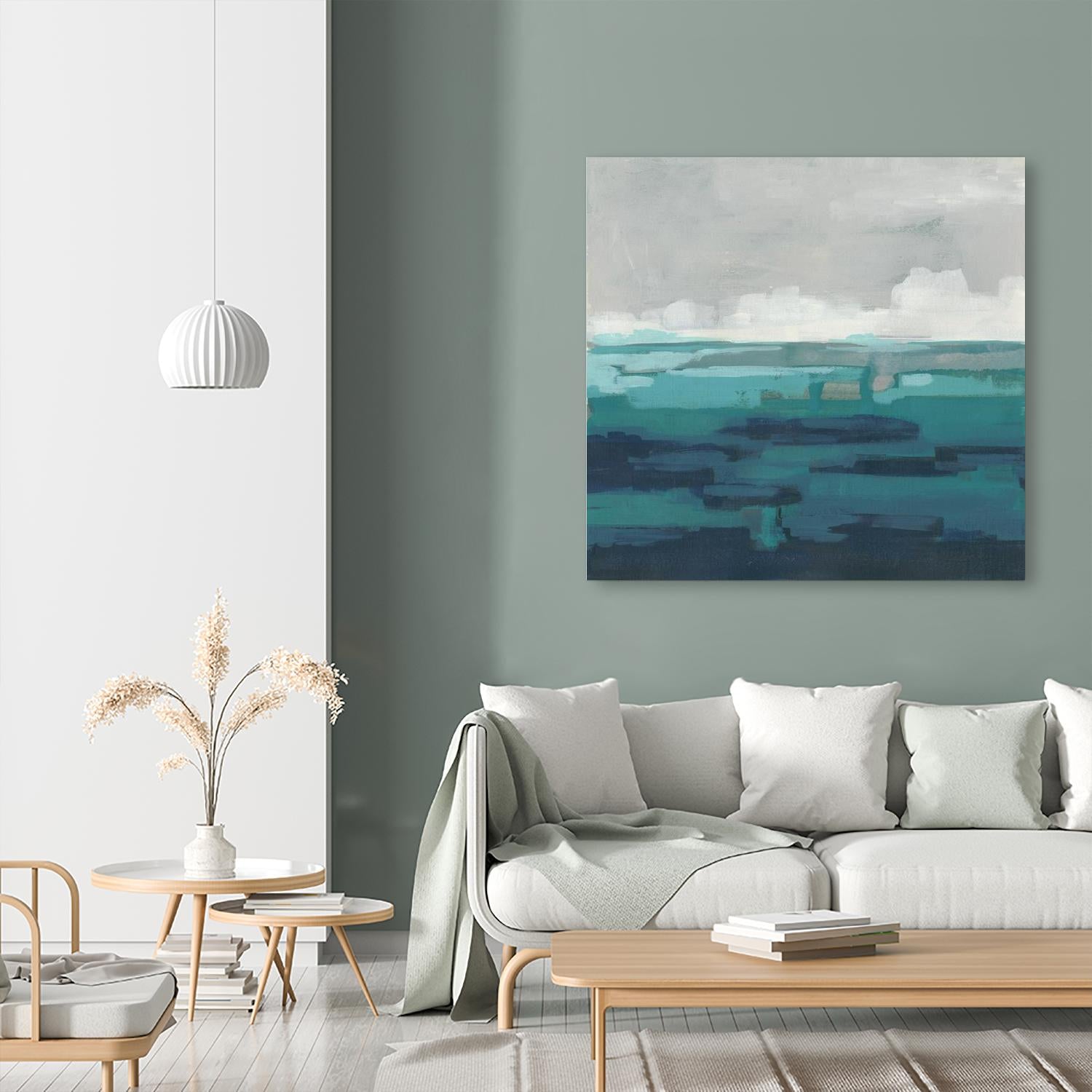 Sea Foam Vista I by June Erica Vess on GIANT ART - green sea scene