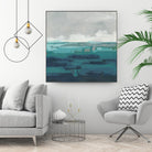 Sea Foam Vista I by June Erica Vess on GIANT ART - green sea scene