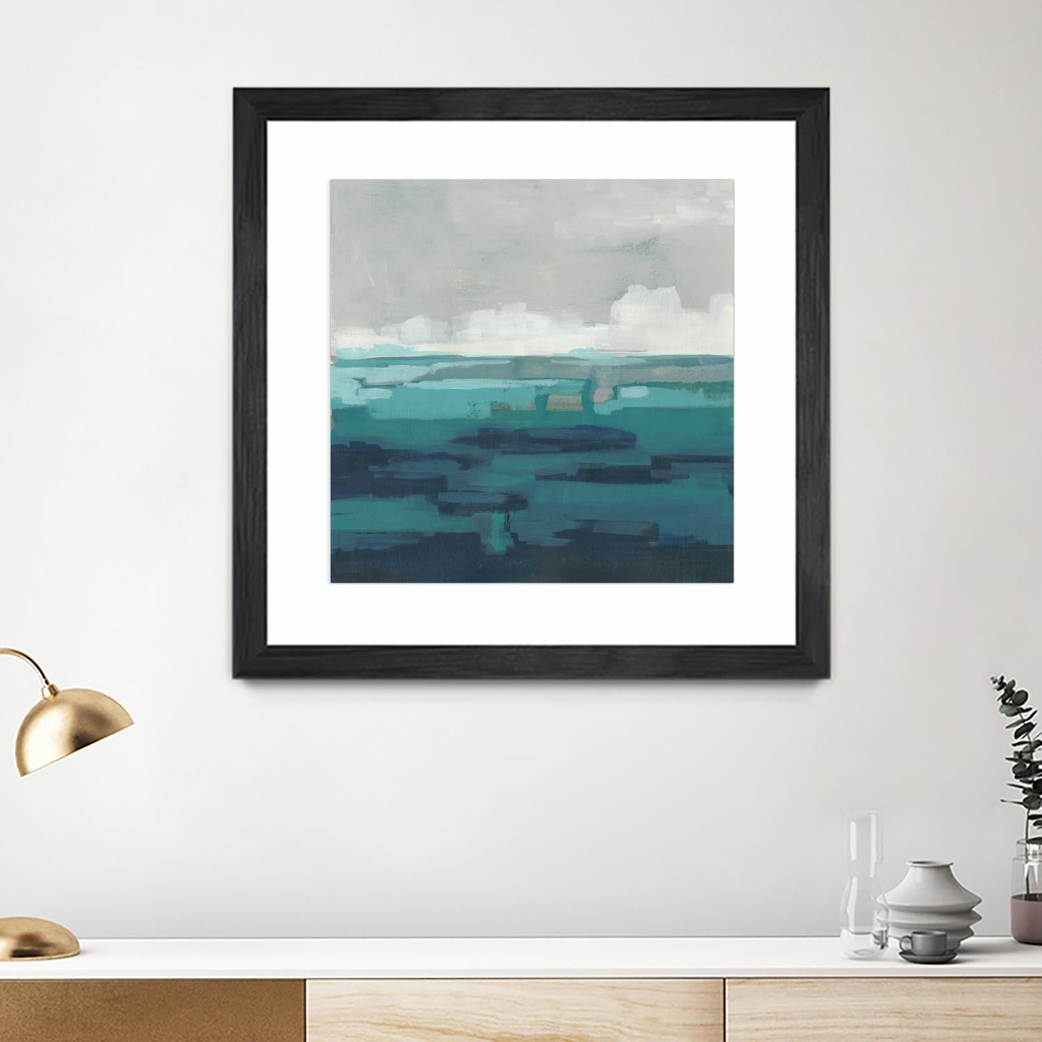 Sea Foam Vista I by June Erica Vess on GIANT ART - green sea scene
