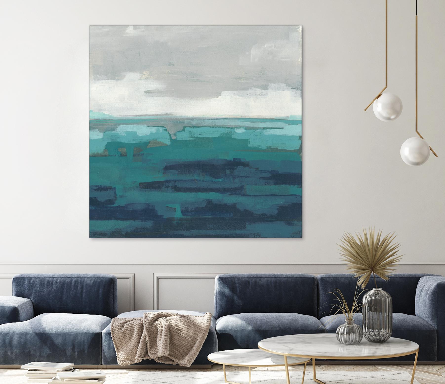 Sea Foam Vista II by June Erica Vess on GIANT ART - green sea scene
