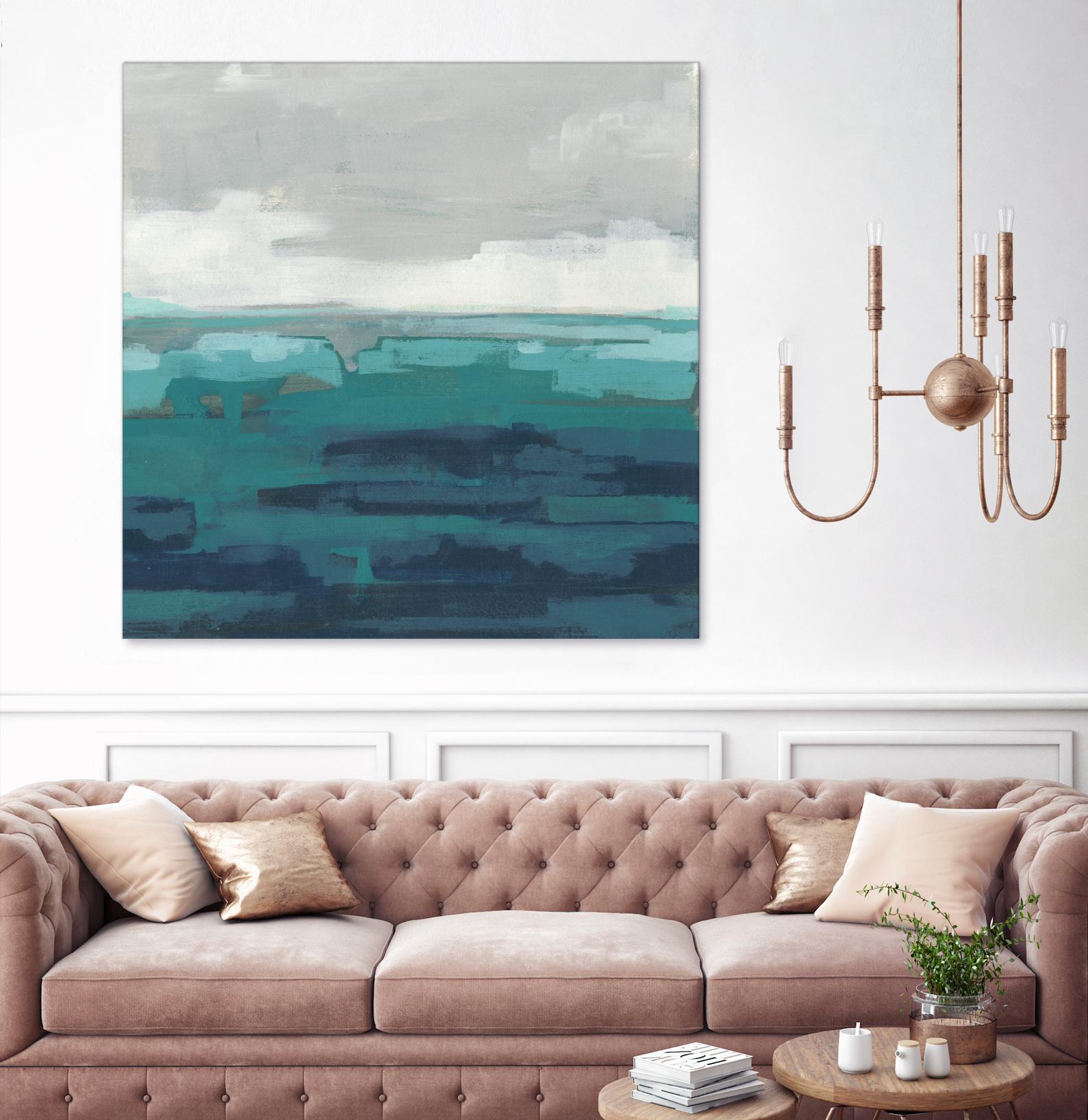 Sea Foam Vista II by June Erica Vess on GIANT ART - green sea scene