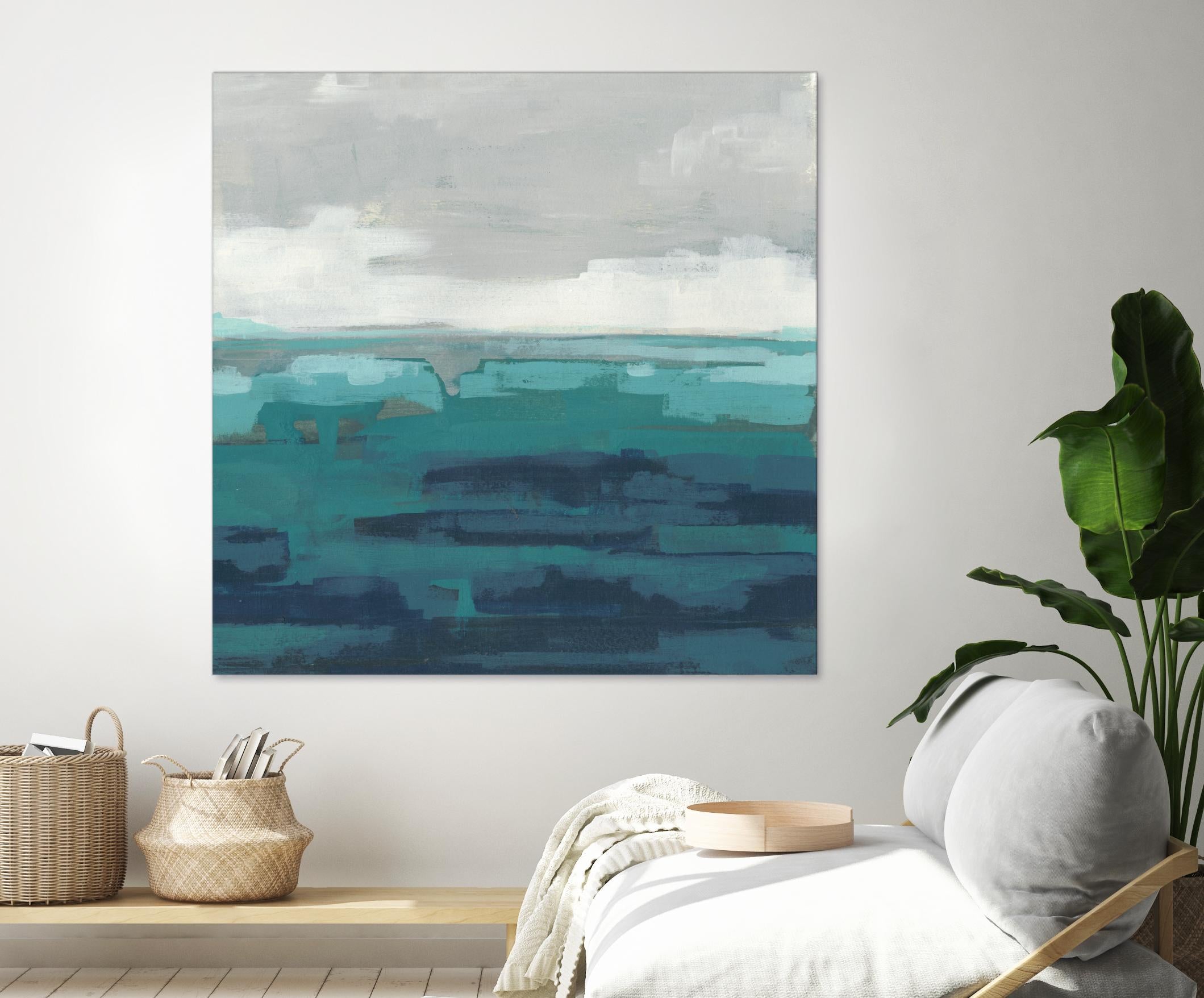 Sea Foam Vista II by June Erica Vess on GIANT ART - green sea scene