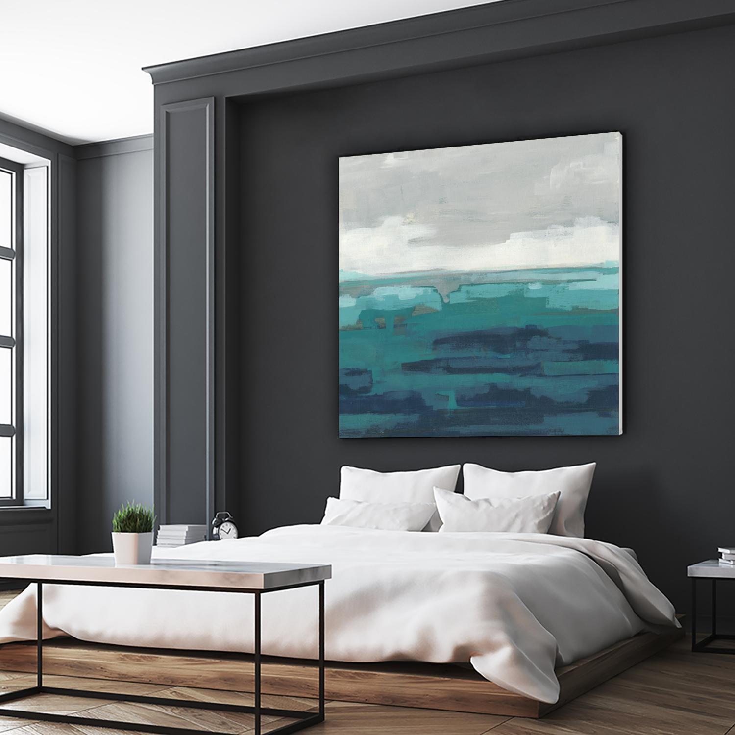 Sea Foam Vista II by June Erica Vess on GIANT ART - green sea scene
