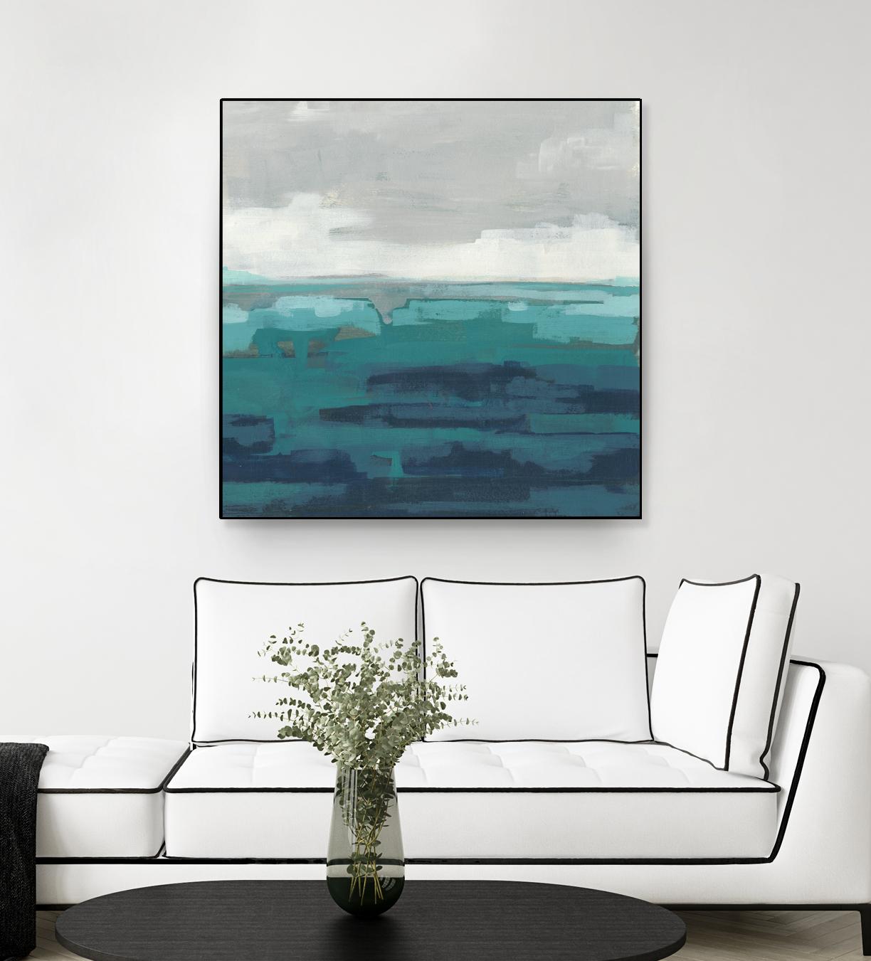 Sea Foam Vista II by June Erica Vess on GIANT ART - green sea scene