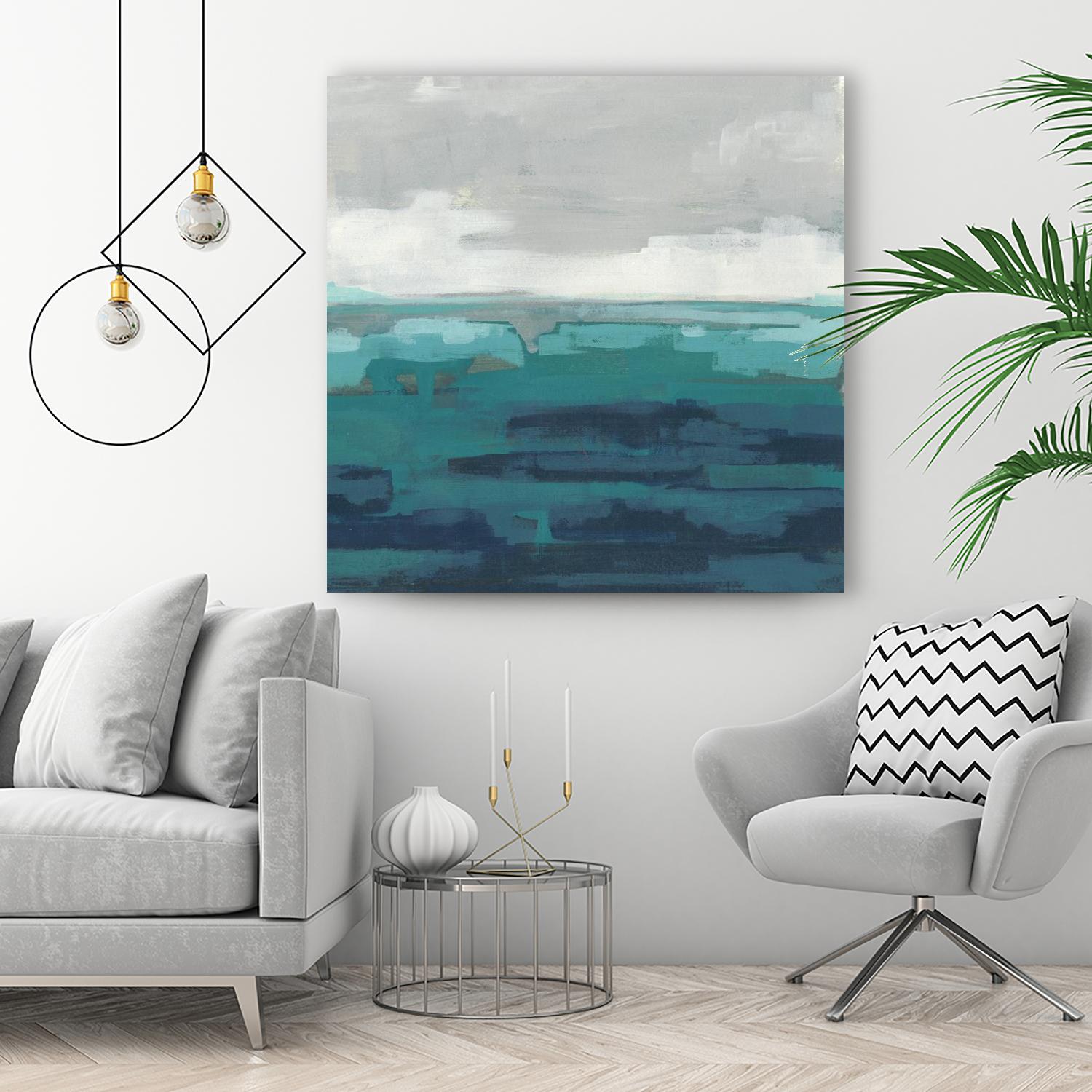 Sea Foam Vista II by June Erica Vess on GIANT ART - green sea scene