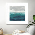 Sea Foam Vista II by June Erica Vess on GIANT ART - green sea scene