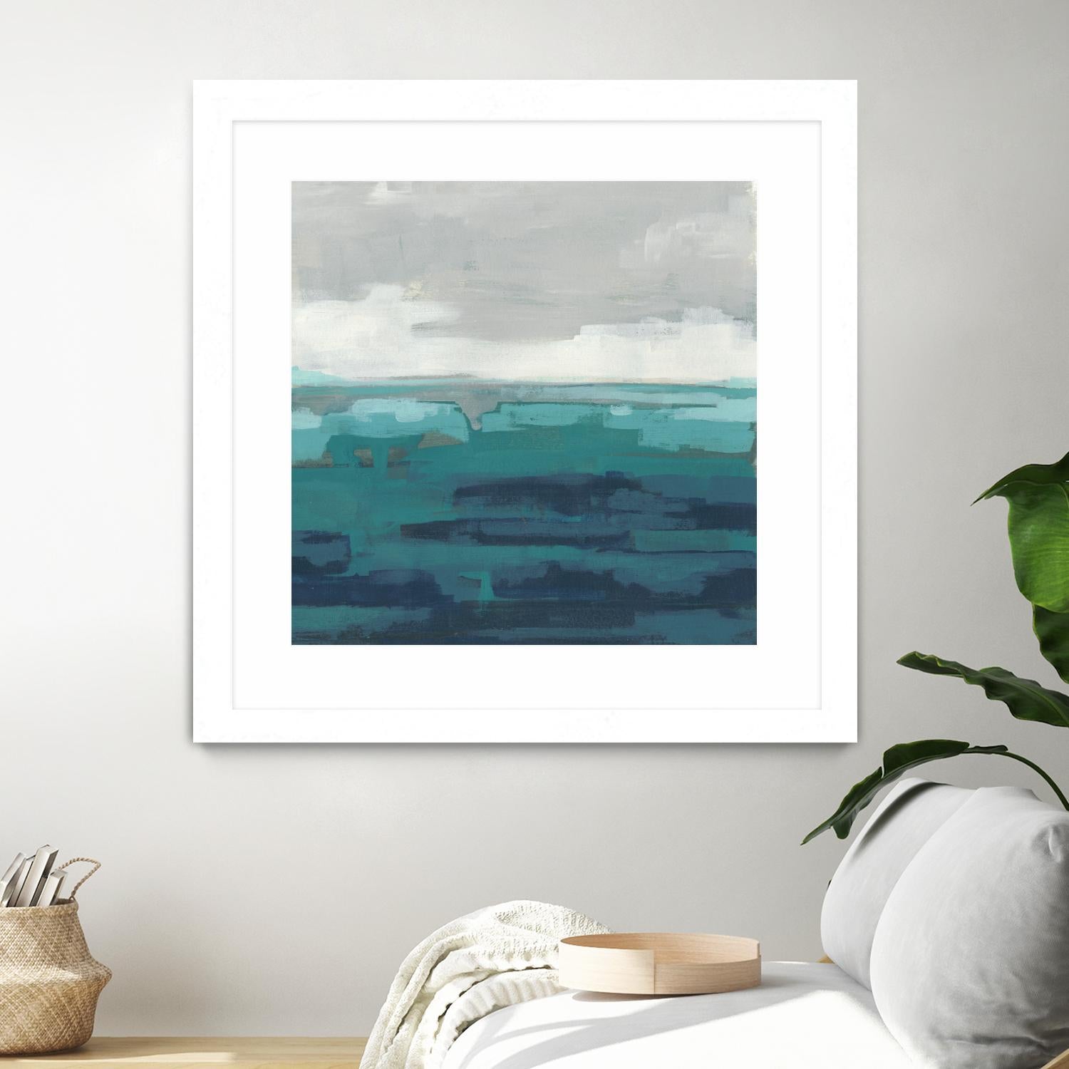Sea Foam Vista II by June Erica Vess on GIANT ART - green sea scene