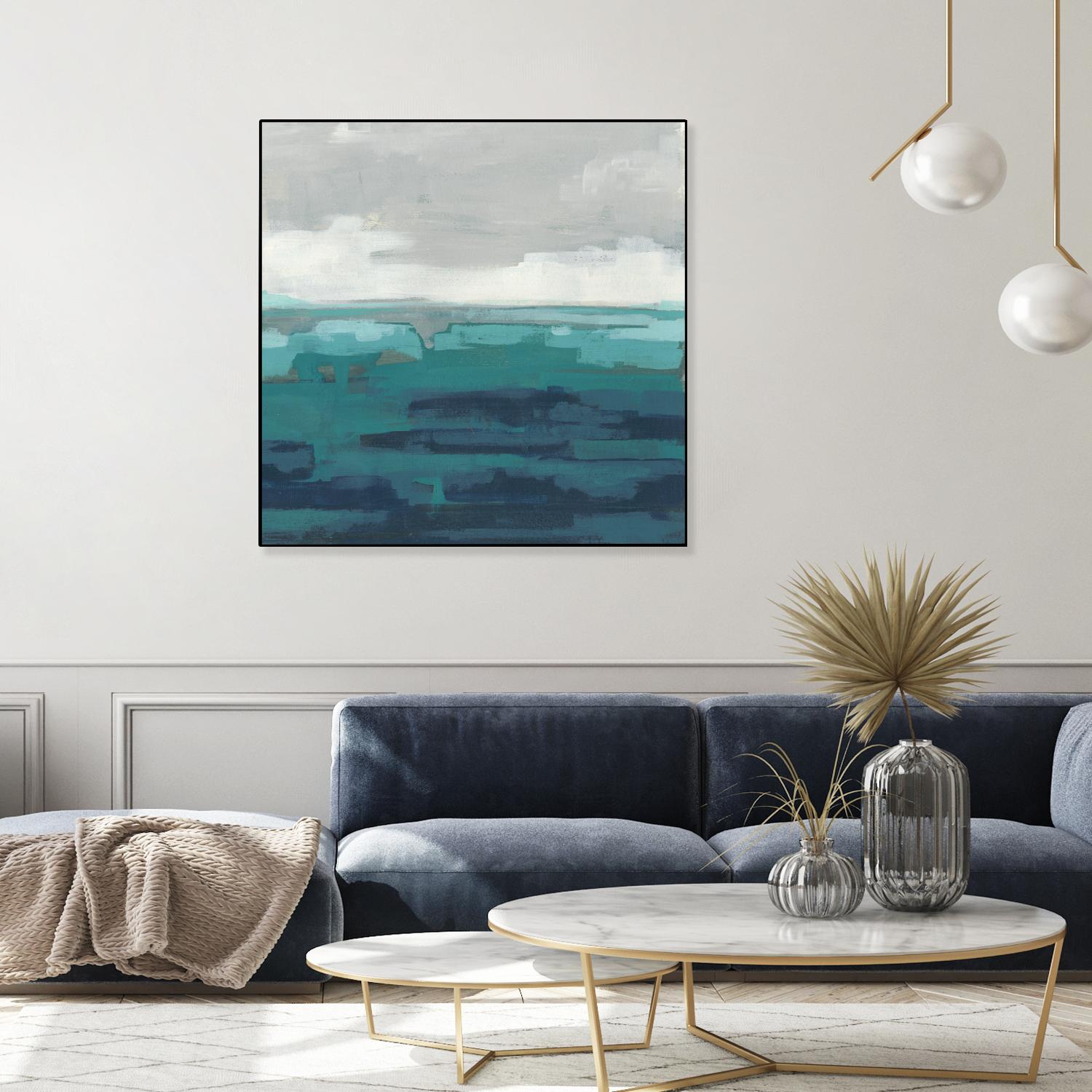 Sea Foam Vista II by June Erica Vess on GIANT ART - green sea scene