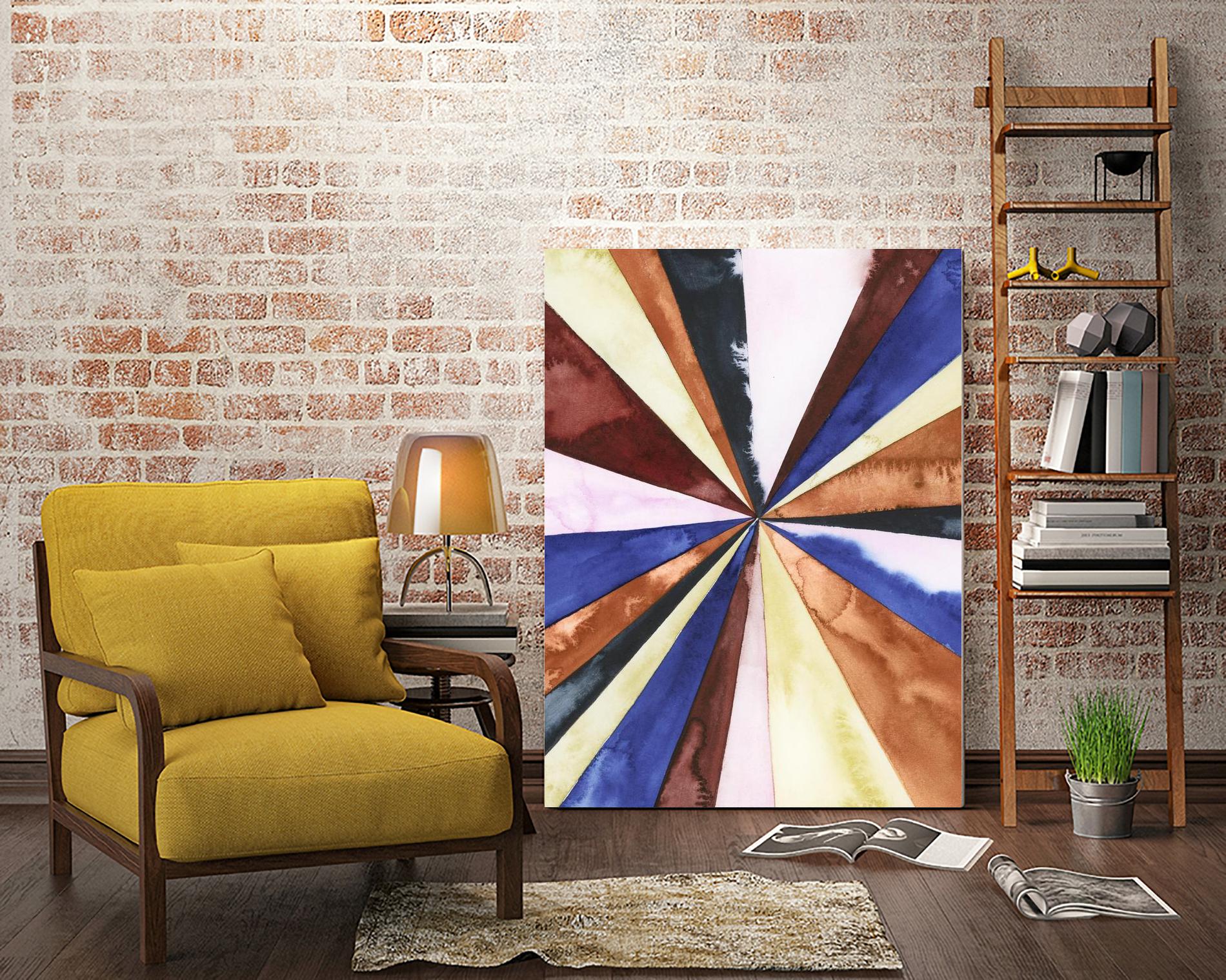 Desert Layers III by Grace Popp on GIANT ART - blue abstract