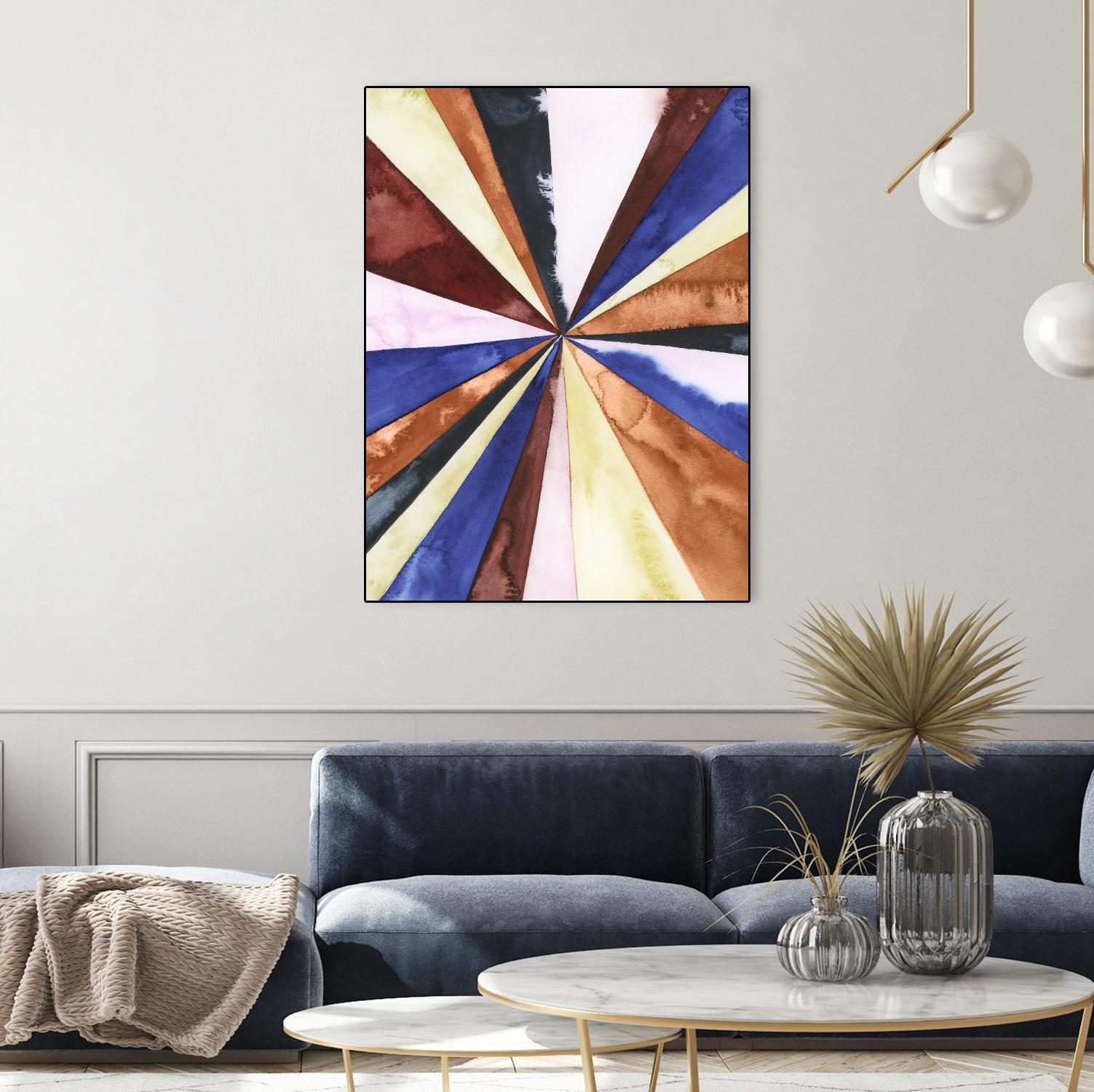 Desert Layers III by Grace Popp on GIANT ART - blue abstract