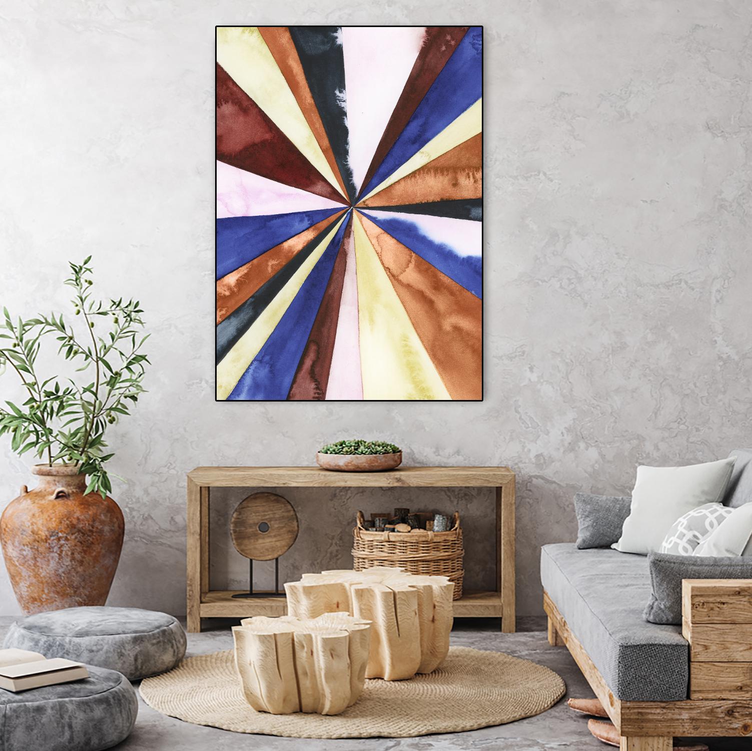 Desert Layers III by Grace Popp on GIANT ART - blue abstract