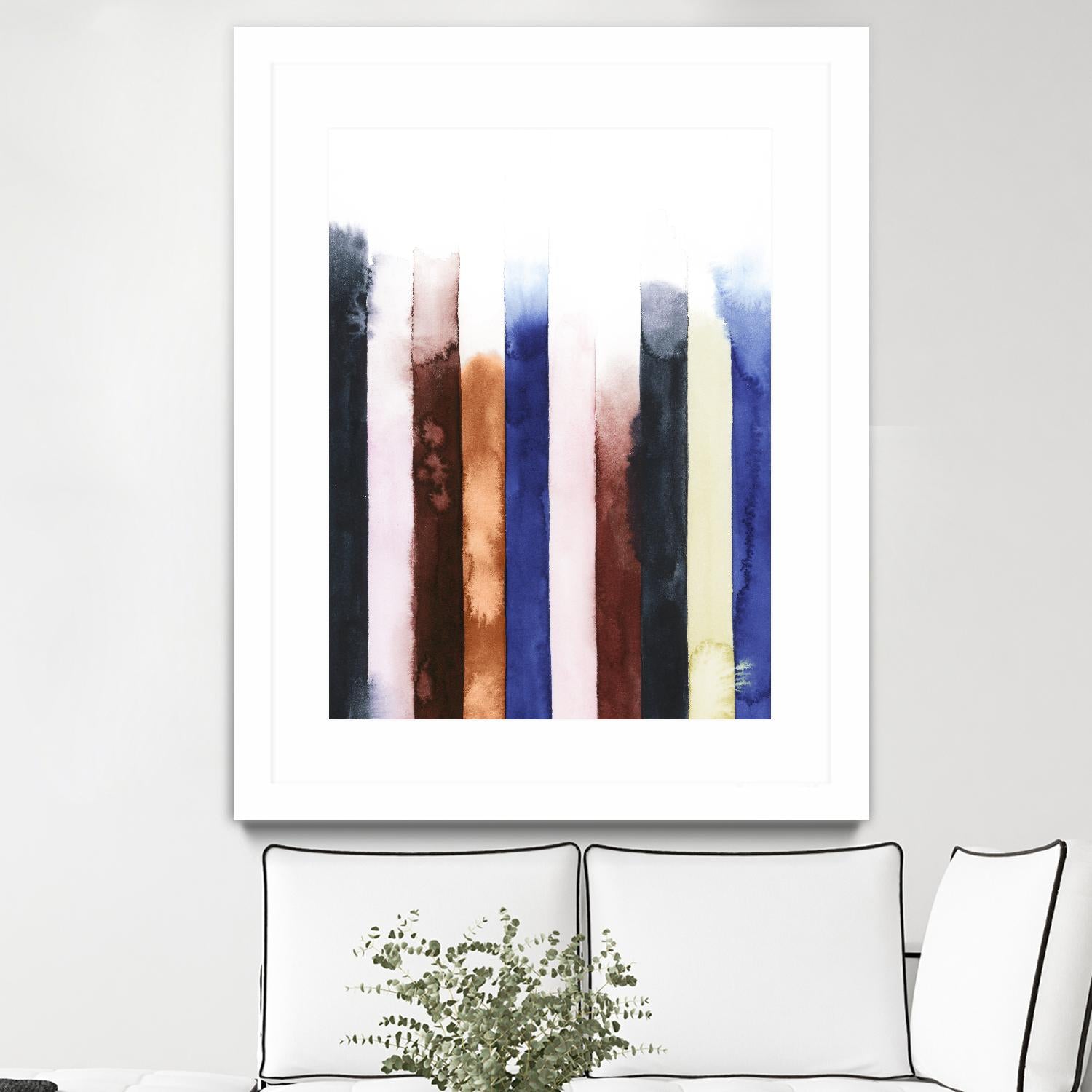 Desert Layers V by Grace Popp on GIANT ART - blue abstract