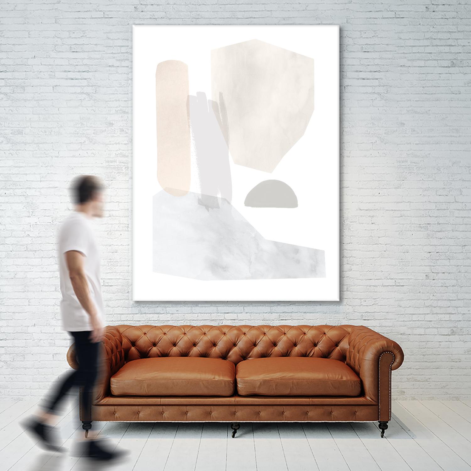 Sweet Simplicity I by Victoria Borges on GIANT ART - neutral abstract