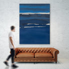 Sapphire Horizon I by Rob Delamater on GIANT ART - blue abstract