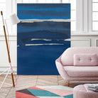 Sapphire Horizon I by Rob Delamater on GIANT ART - blue abstract