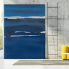 Sapphire Horizon I by Rob Delamater on GIANT ART - blue abstract