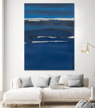 Sapphire Horizon I by Rob Delamater on GIANT ART - blue abstract