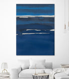 Sapphire Horizon I by Rob Delamater on GIANT ART - blue abstract