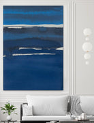 Sapphire Horizon I by Rob Delamater on GIANT ART - blue abstract