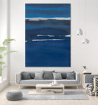 Sapphire Horizon I by Rob Delamater on GIANT ART - blue abstract