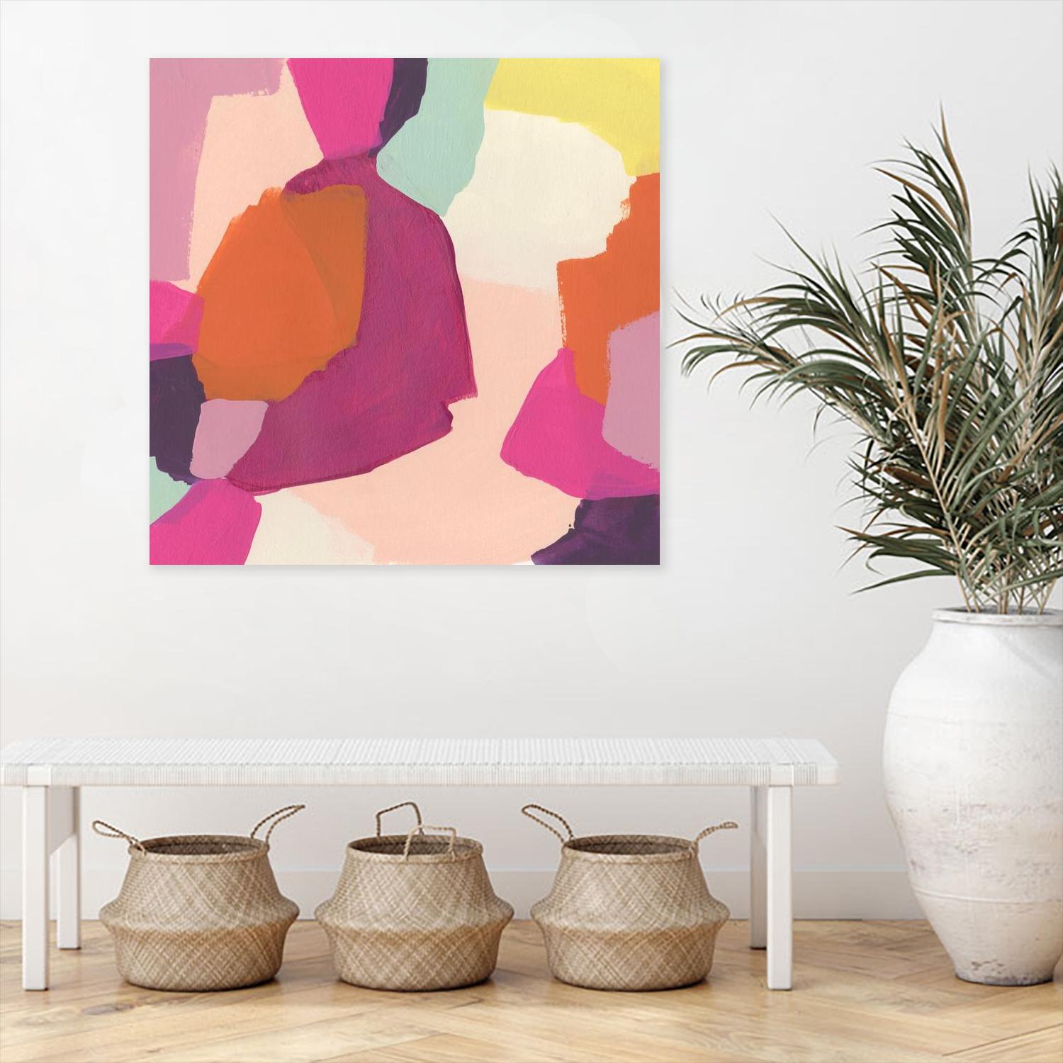 Pink Slip I by June Erica Vess on GIANT ART - brights abstract
