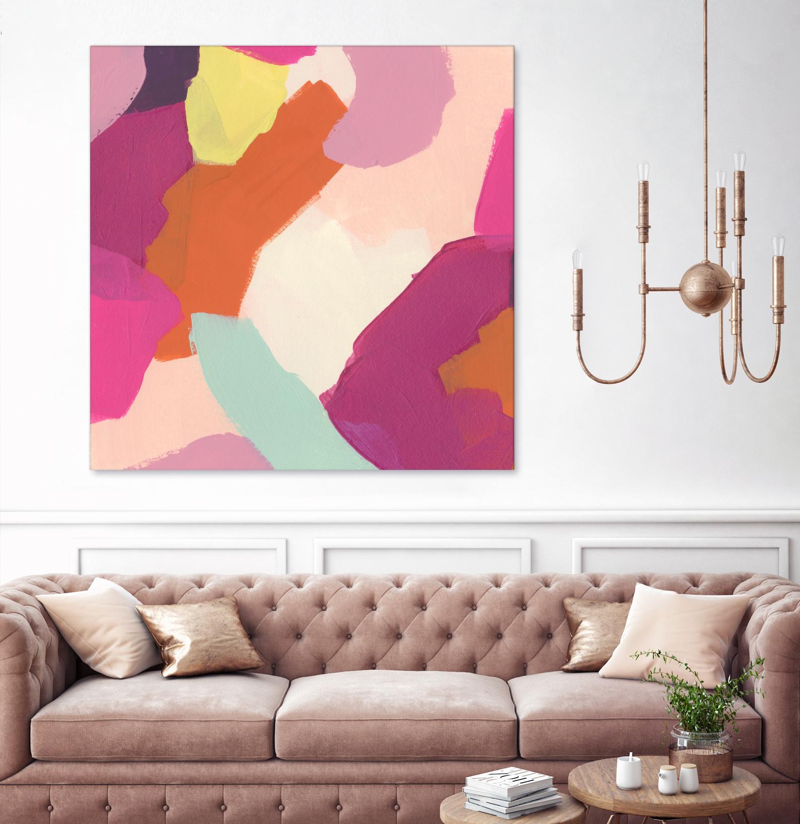 Pink Slip IV by June Erica Vess on GIANT ART - brights abstract