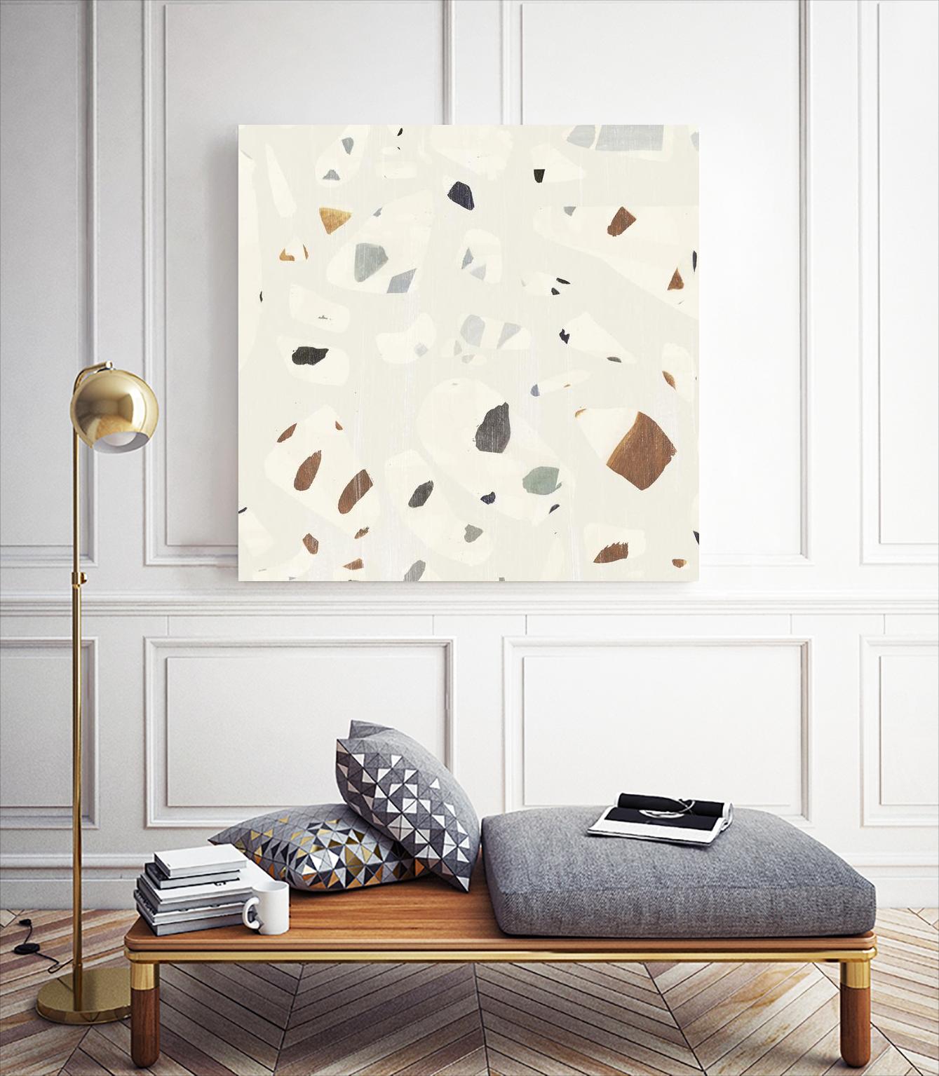 Abstract Terazzo II by Victoria Borges on GIANT ART - neutral abstract