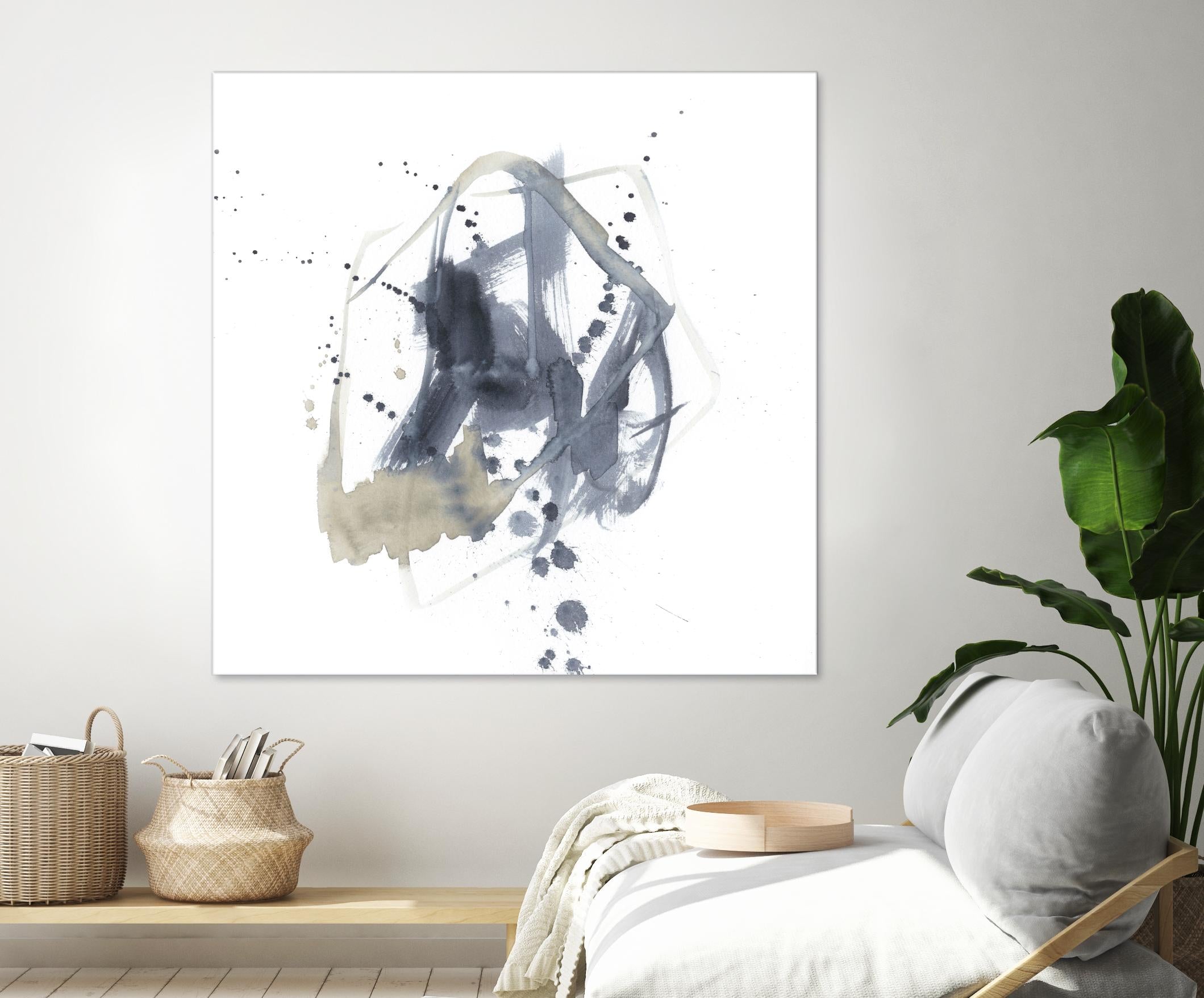 Off Center I by Jennifer Goldberger on GIANT ART - neutral abstract
