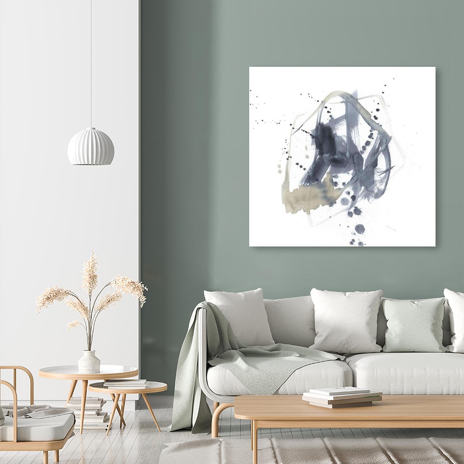 Off Center I by Jennifer Goldberger on GIANT ART - neutral abstract