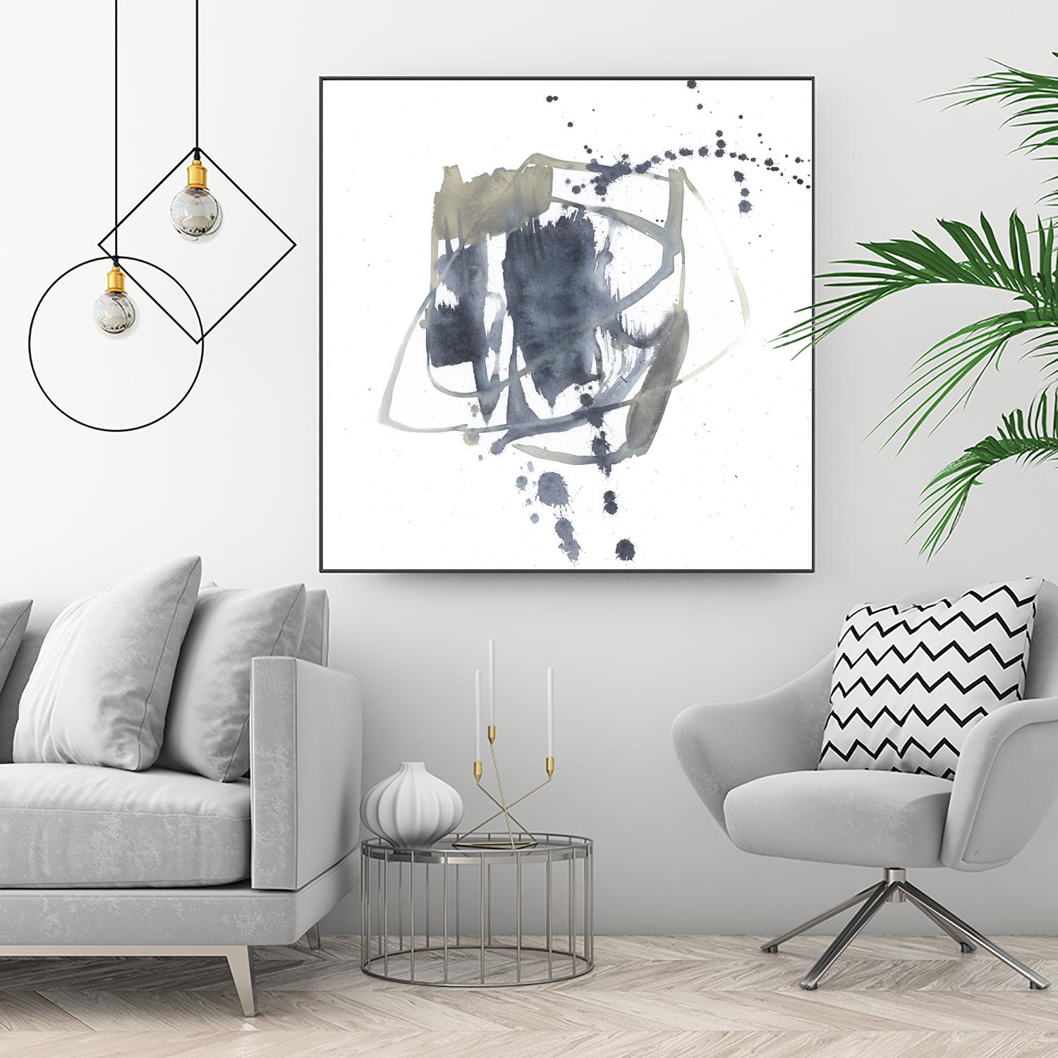 Off Center II by Jennifer Goldberger on GIANT ART - neutral abstract