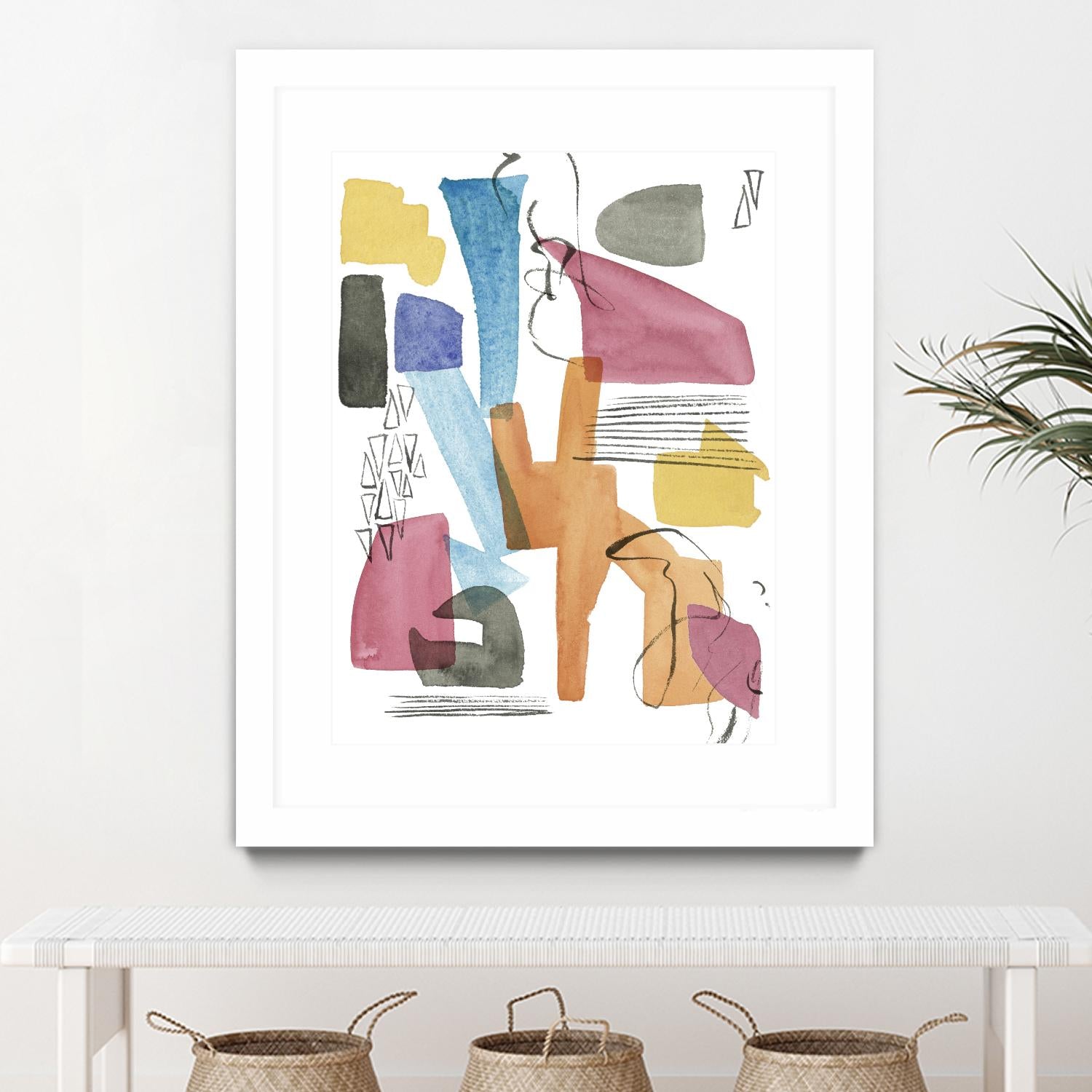 Colors of Sound I by Melissa Wang on GIANT ART - brights abstract