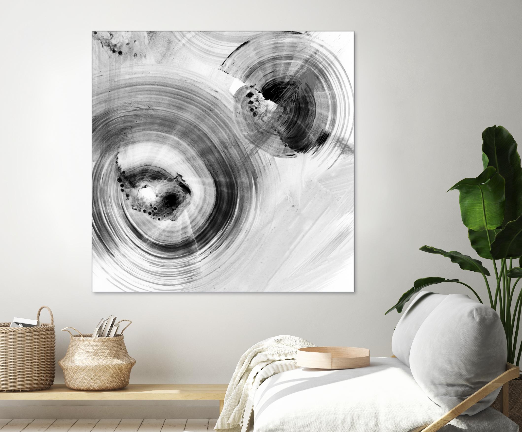 Reverse Ripple Effect I by Ethan Harper on GIANT ART - neutral abstract