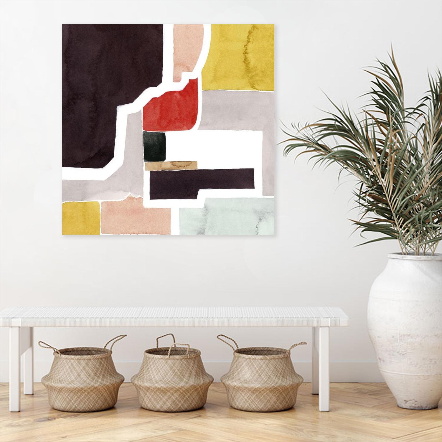 Color Blocking I by Grace Popp on GIANT ART - pastels abstract
