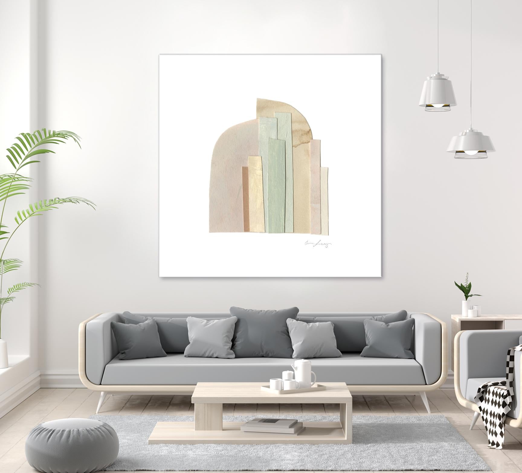 Flourescel I by Emma Scarvey on GIANT ART - pastels abstract