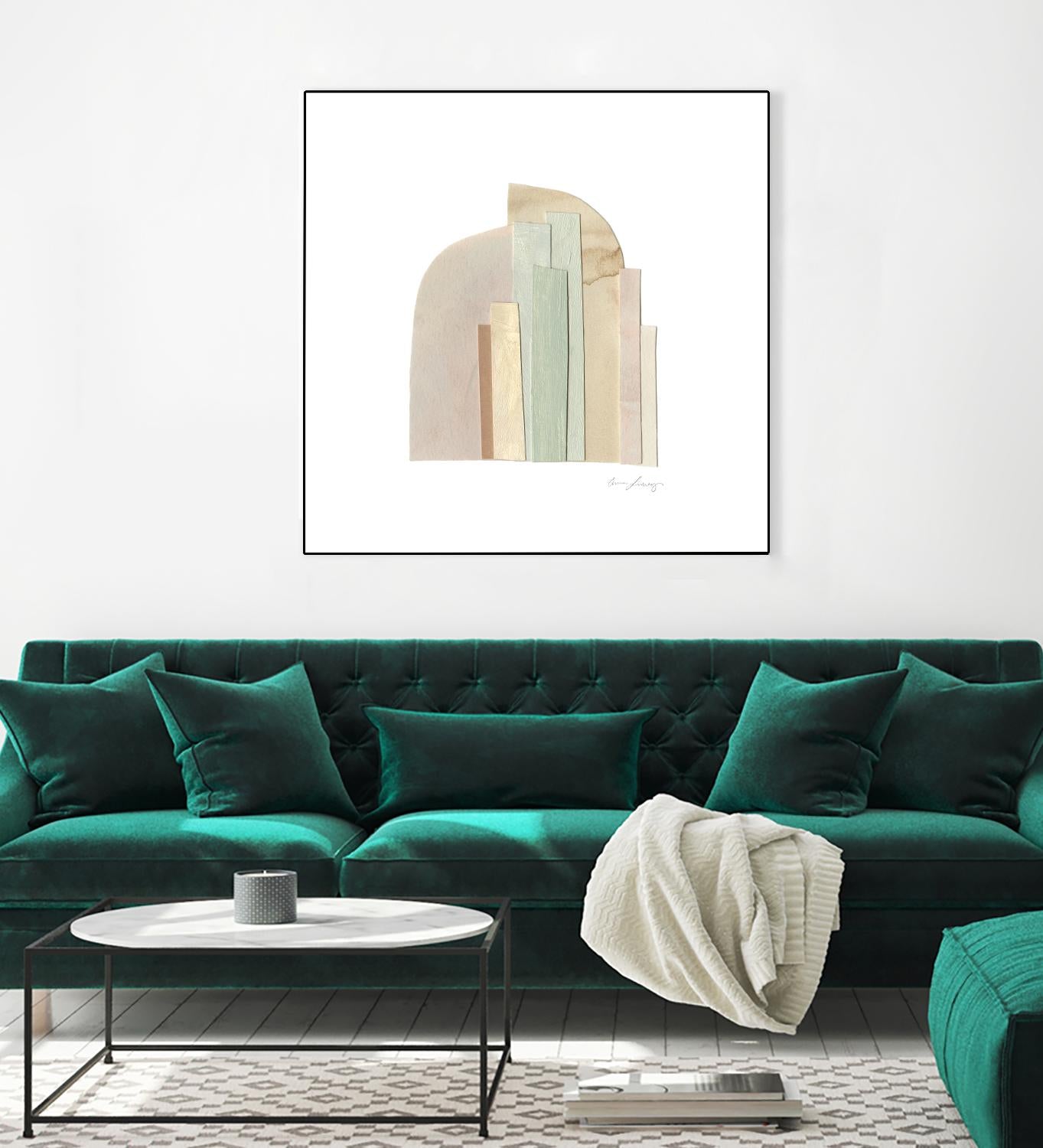 Flourescel I by Emma Scarvey on GIANT ART - pastels abstract
