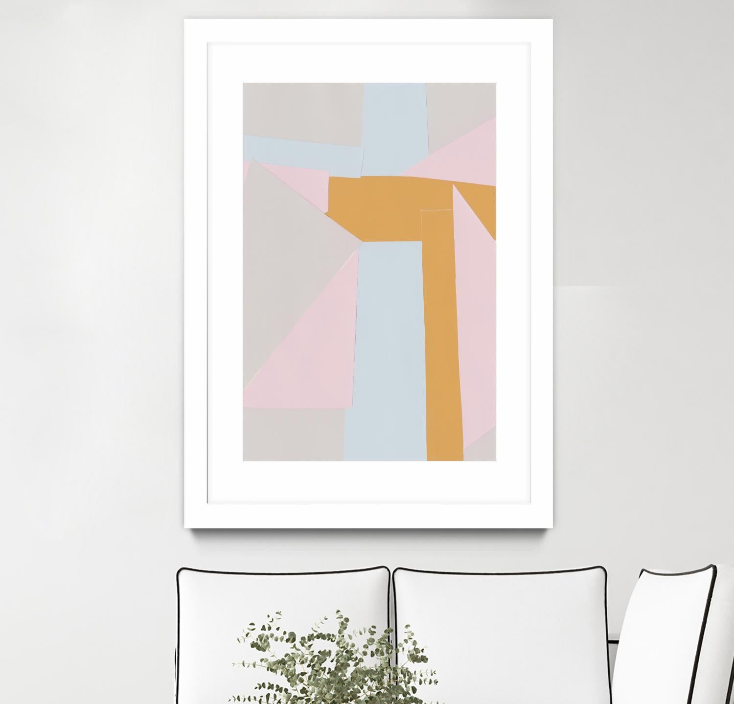Soft Blocks II by Alicia Ludwig on GIANT ART - neutral abstract